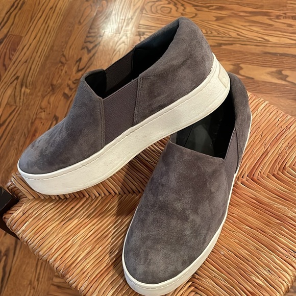 Vince Shoes Vince Grey Suede Warren Platform Sneaker Sz 65 Poshmark